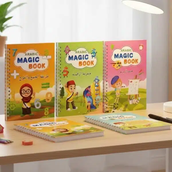 Cahier d'écriture arabe magic book