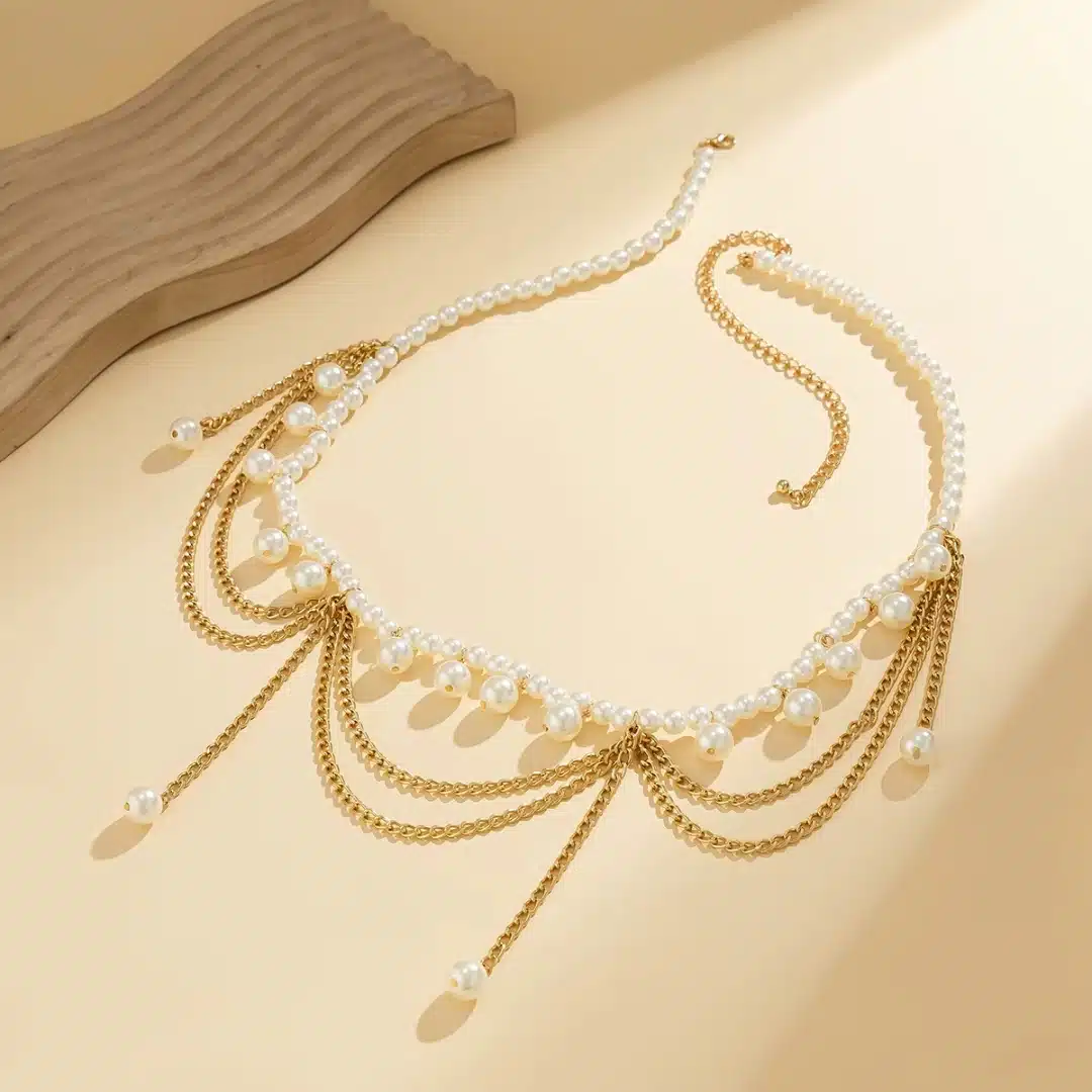 Ceinture de ventre orientale à perles