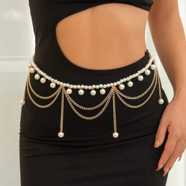 Ceinture de ventre orientale à perles