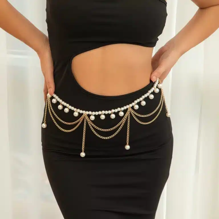 Ceinture de ventre orientale à perles