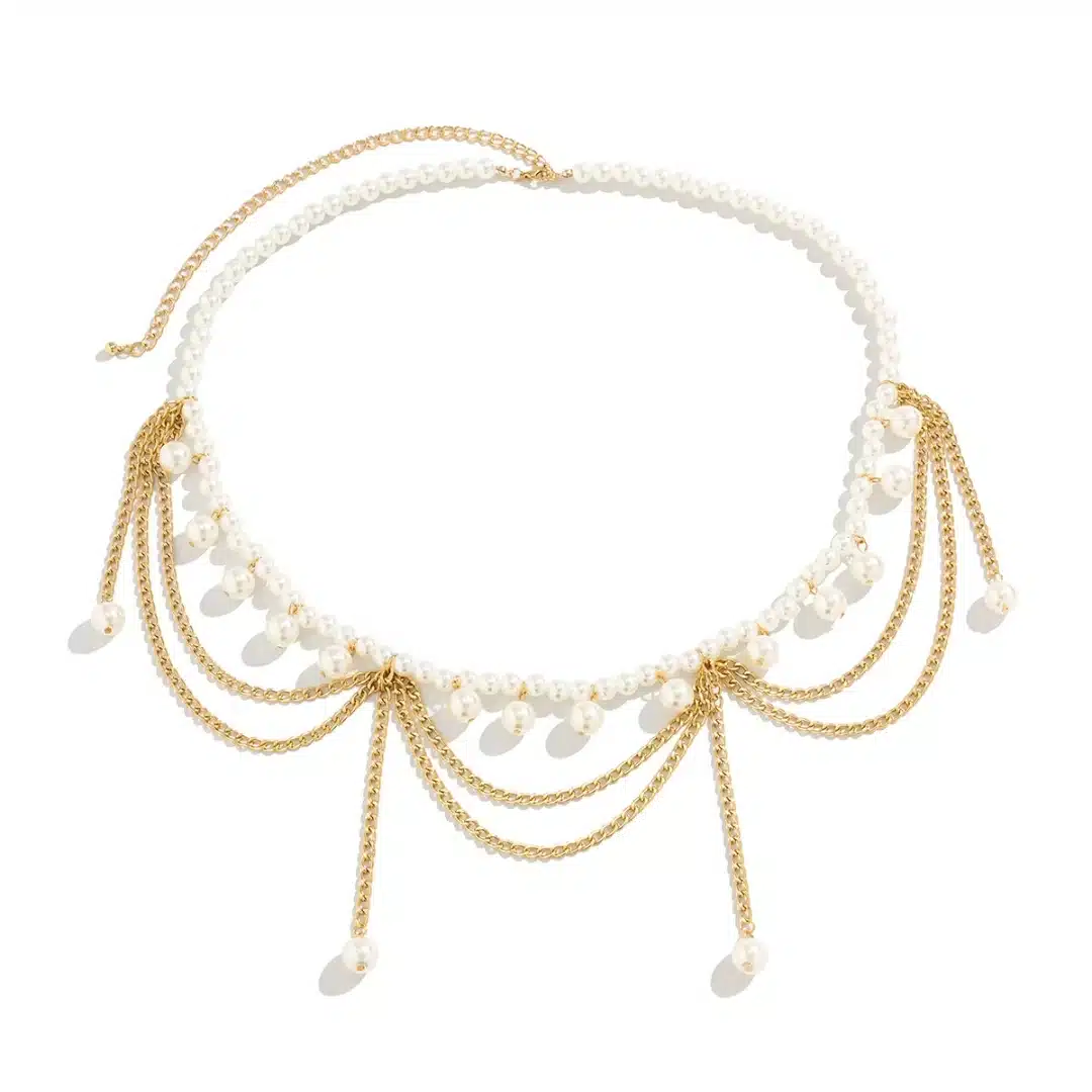 Ceinture de ventre orientale à perles