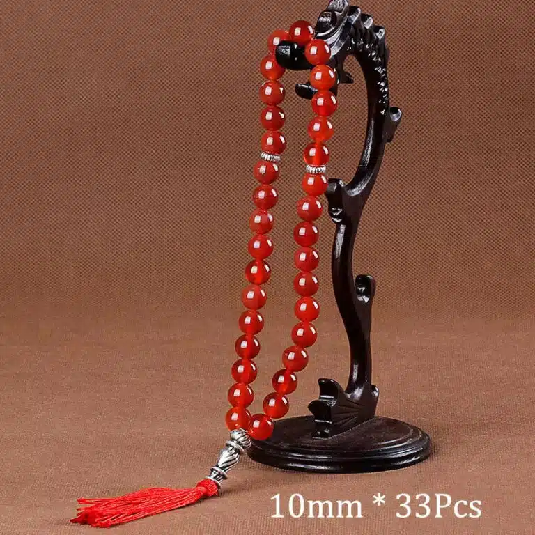 Chapelet islam 33 perles - Rouge