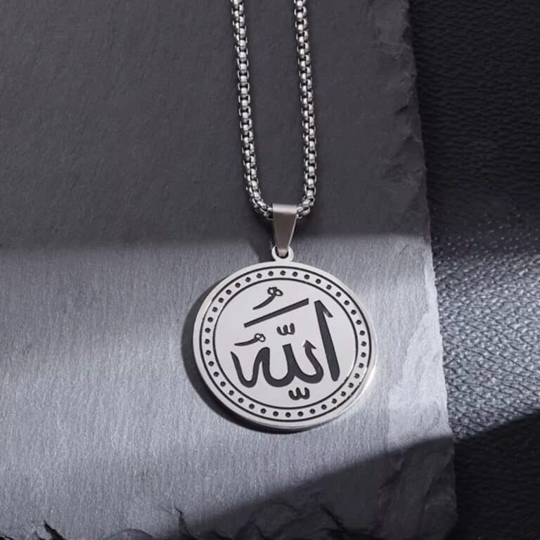 Collier allah en acier inoxydable