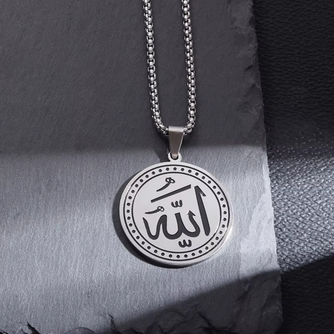 Collier allah en acier inoxydable