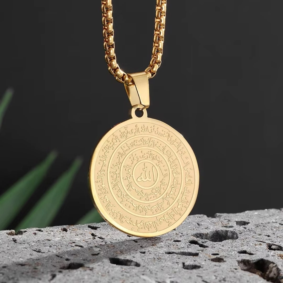 Collier allah en acier inoxydable