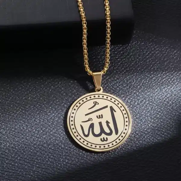 Collier allah en acier inoxydable