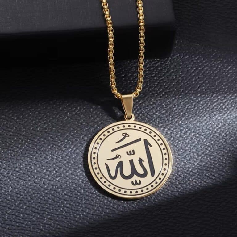 Collier allah en acier inoxydable