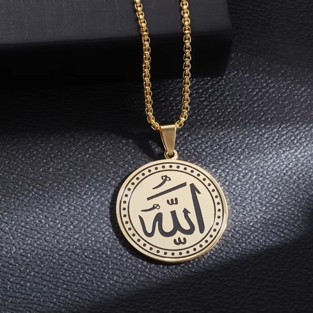 Collier allah en acier inoxydable