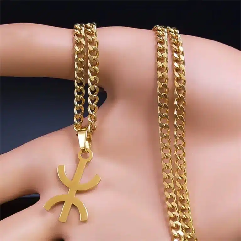 Collier Amazigh acier inoxydable