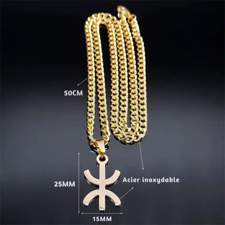 Collier Amazigh acier inoxydable