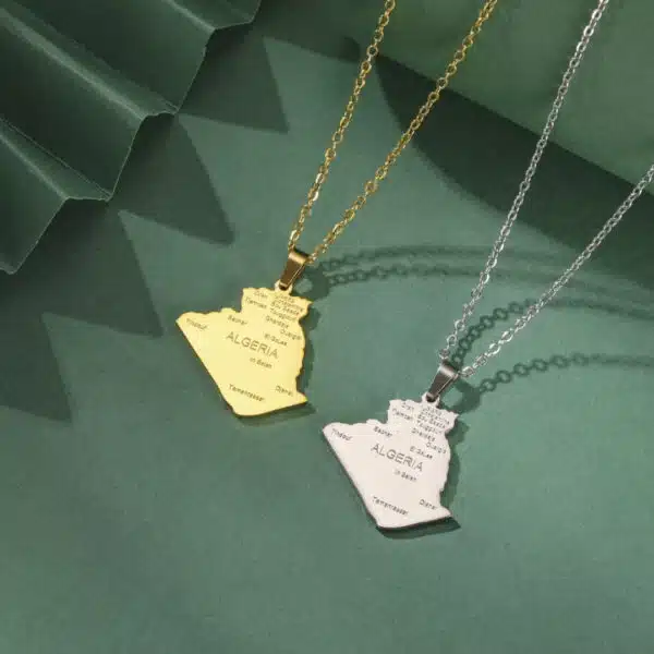 Collier carte de l’Algérie