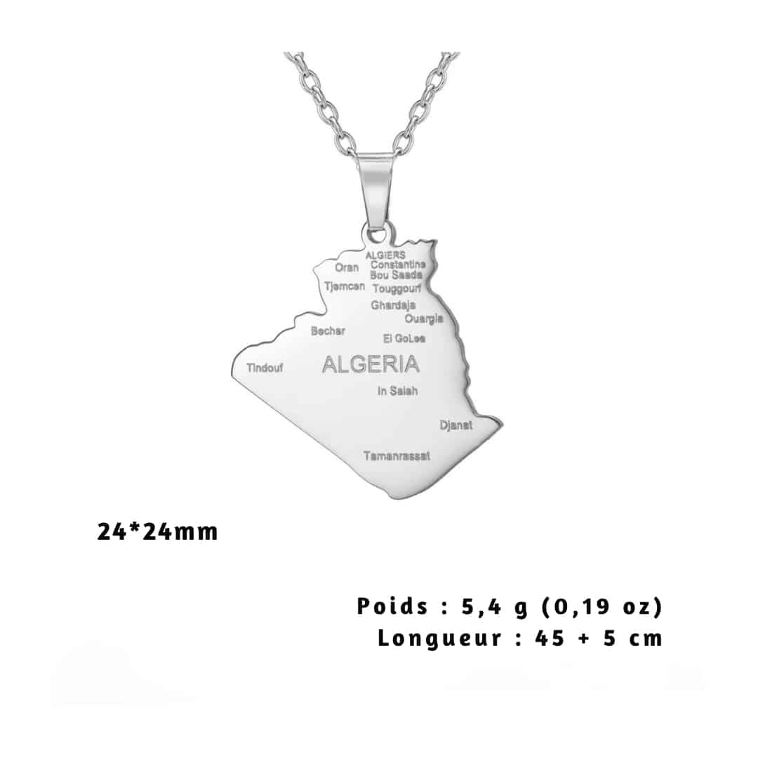 Collier Carte de L'algérie 5