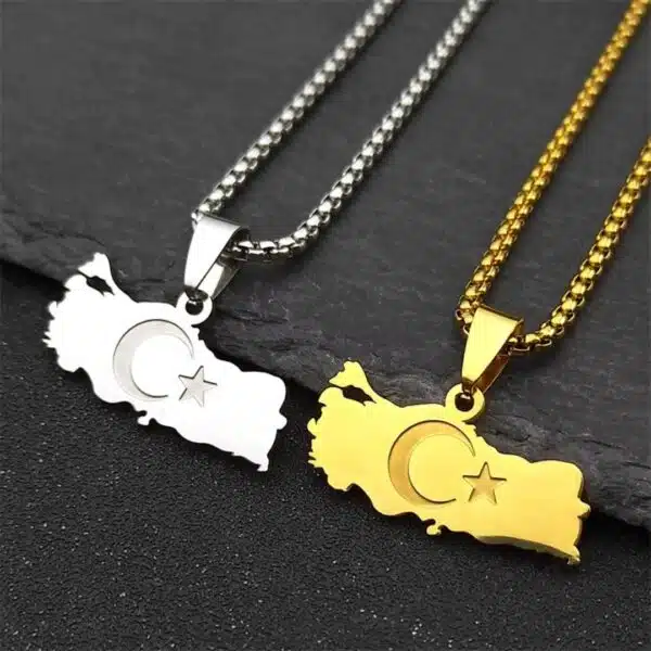 Collier drapeau Turquie