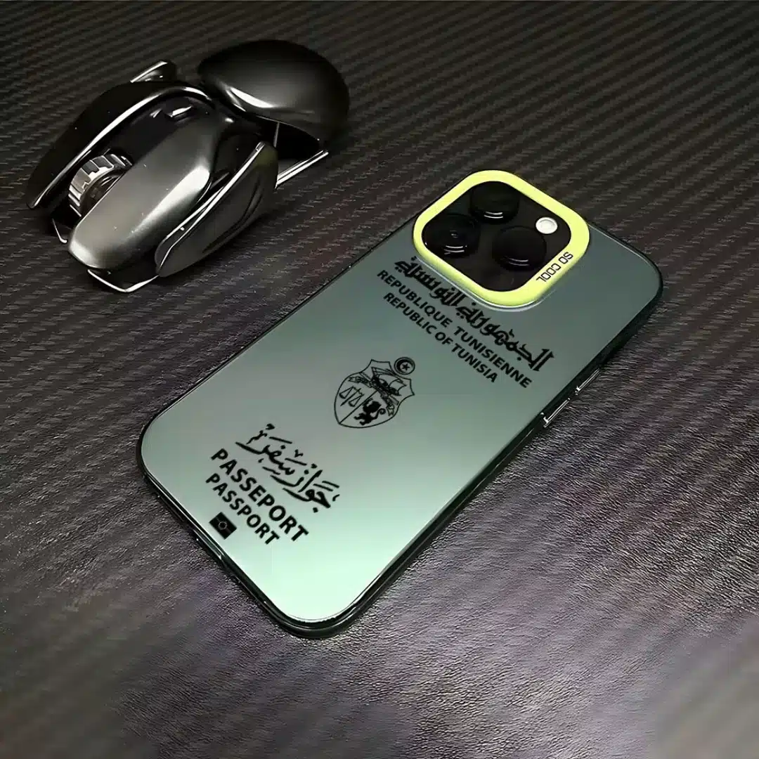 Coque passeport tunisien pour iphone