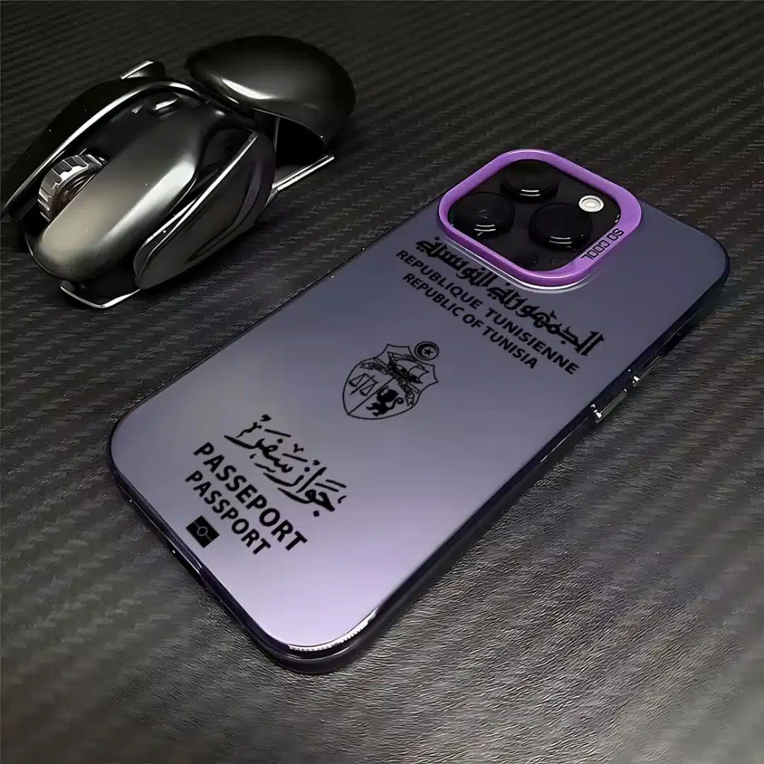 Coque passeport tunisien pour iphone