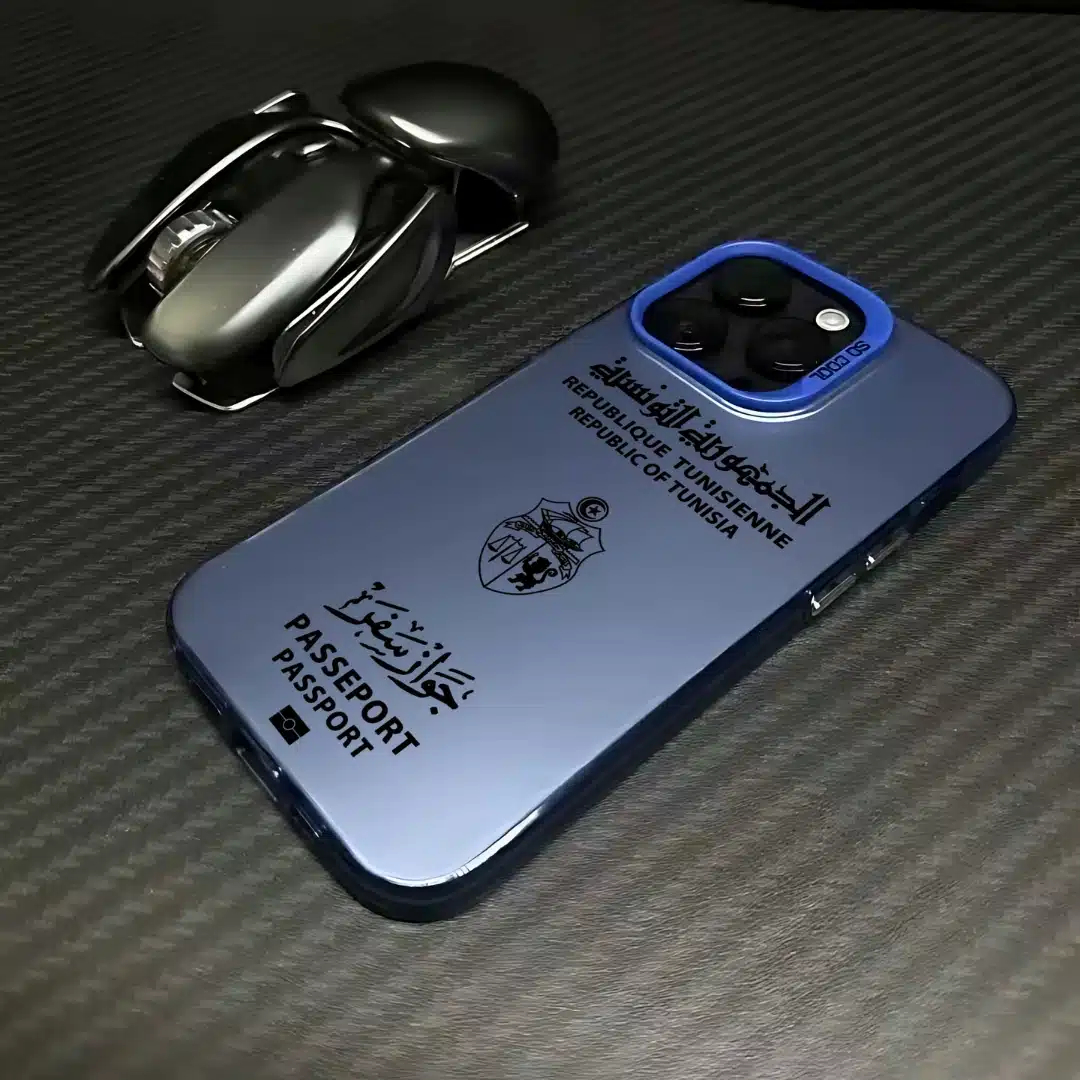 Coque passeport tunisien pour iphone