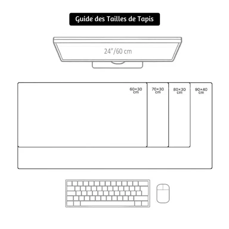 Tapis pour clavier et souris calligraphie islamique an-nahl cuivré