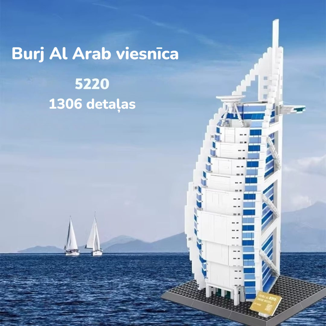 Burj Al Arab viesnīca no mikroklučiem