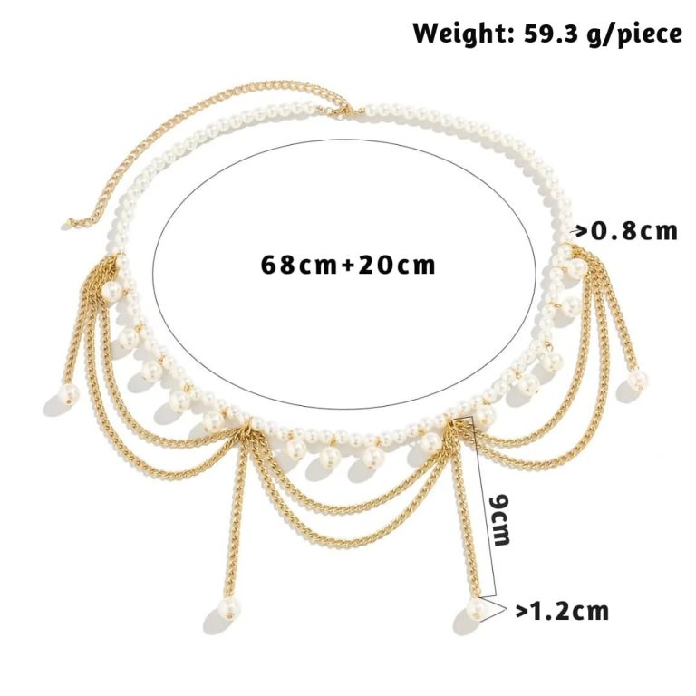 Oriental beaded belly chain