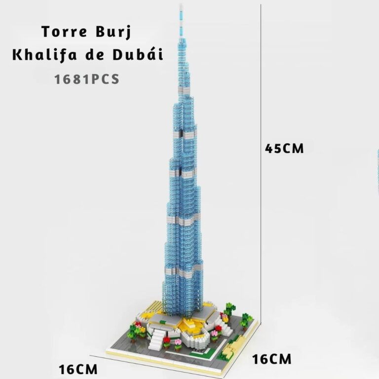 Torre Burj Khalifa de Dubái en microbloques