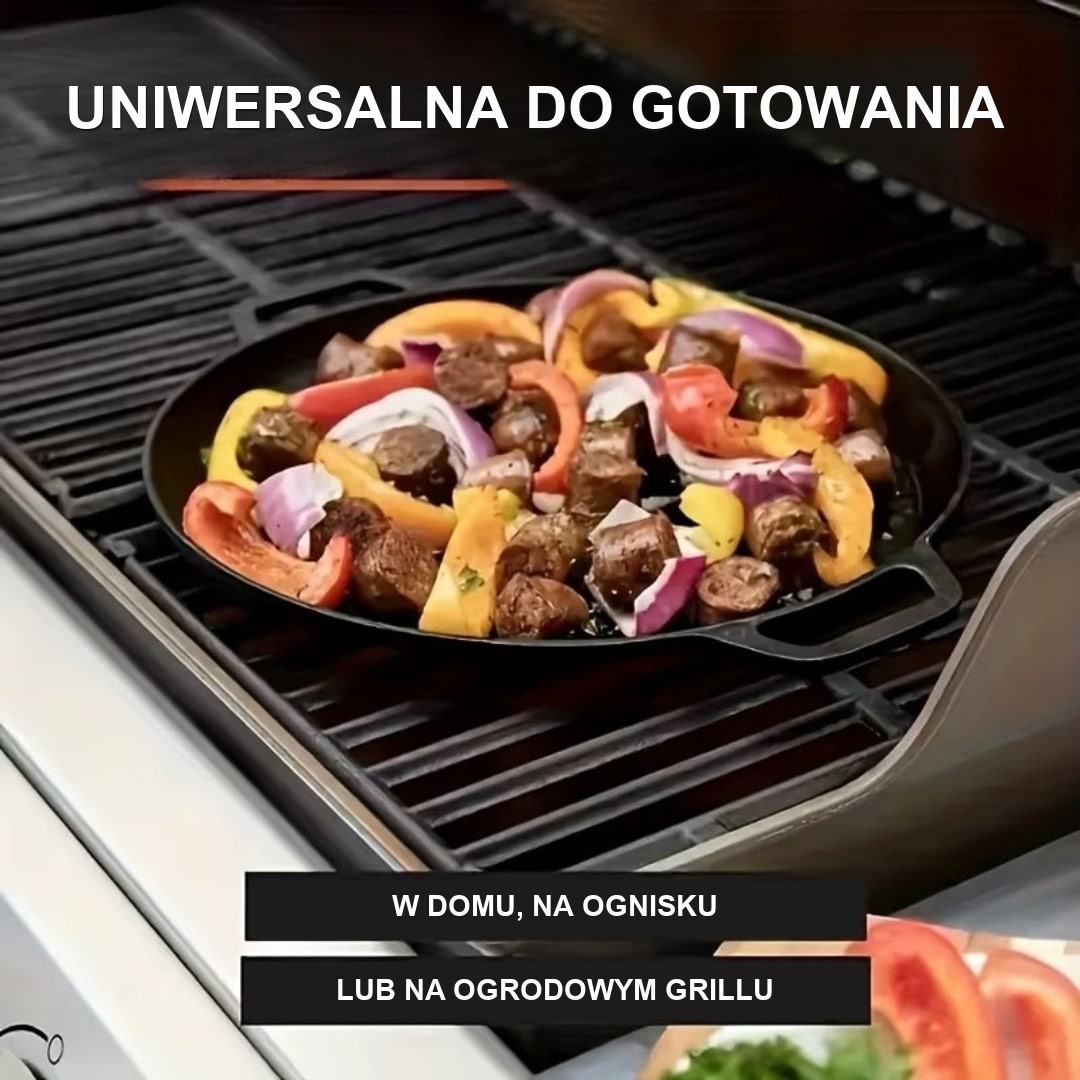 Żeliwna patelnia do msemen