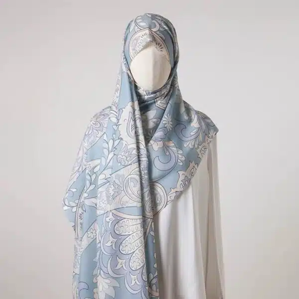 Poncho oriental en soie
