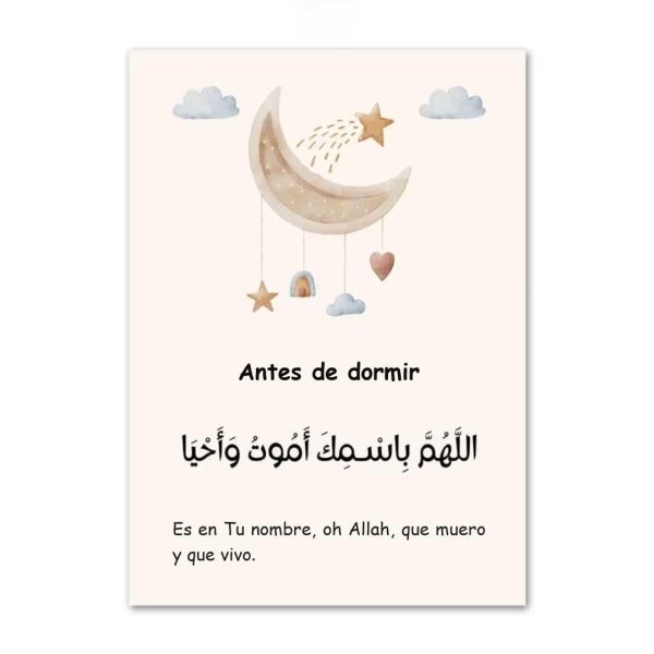 Póster del alfabeto árabe
