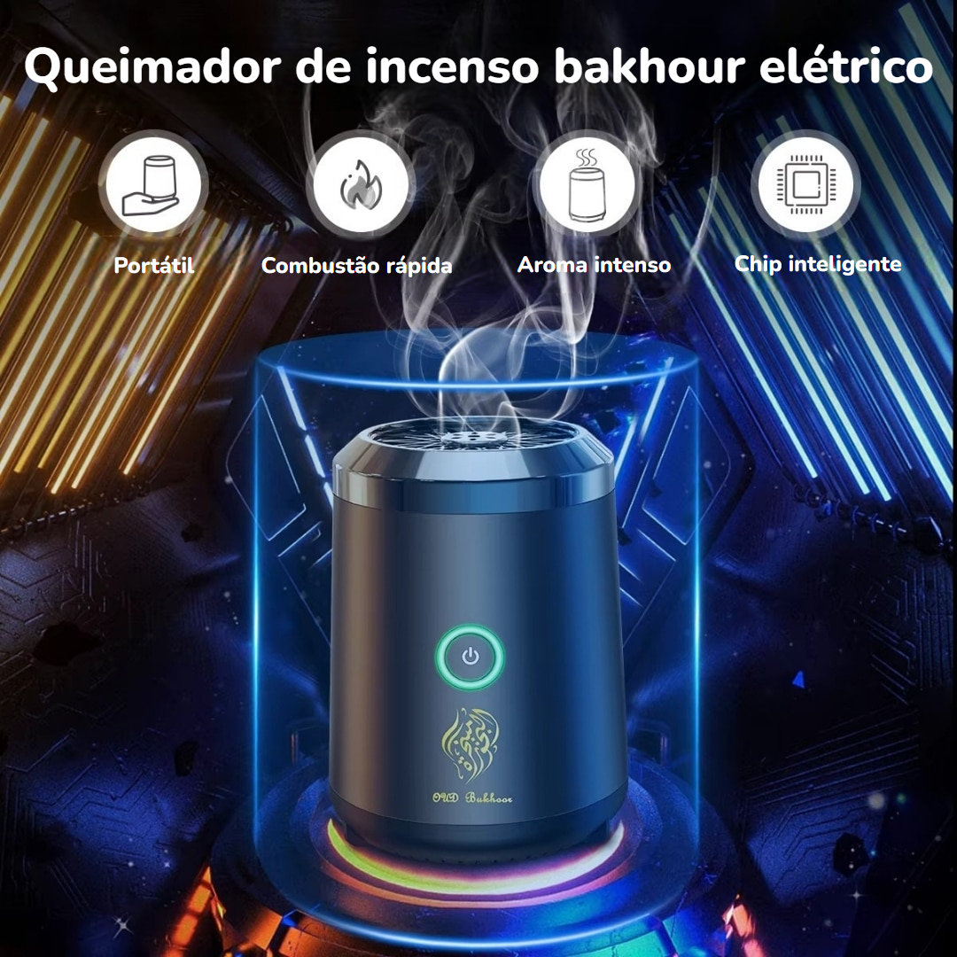 Queimador de incenso bakhour elétrico