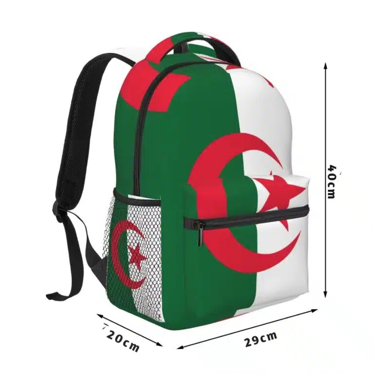 Algeria flag backpack