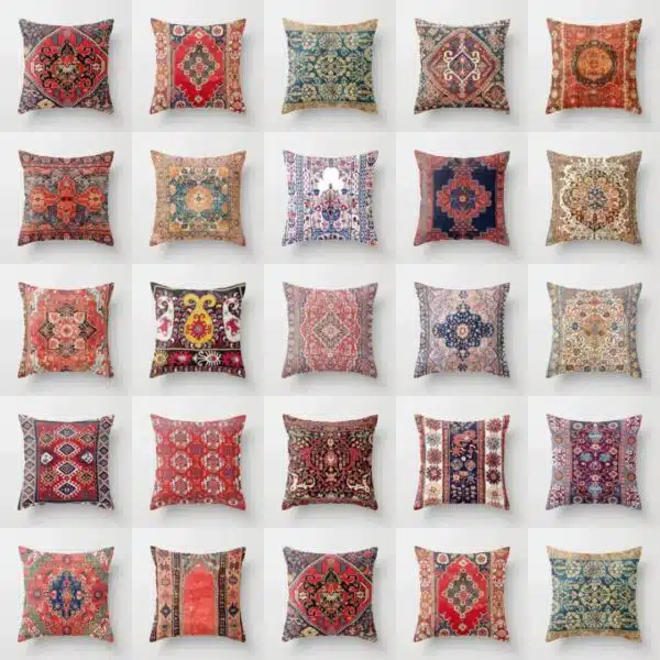 Taie d’oreiller persan motifs floraux