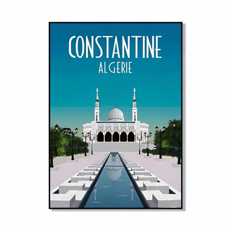 Affiche art Déco Constantine Algérie 3