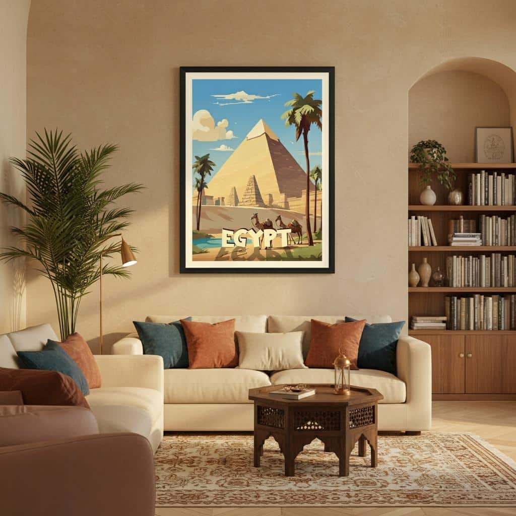 affiche-dycorative-ygypte-avec-paysage-de-pyramide-picture-3810