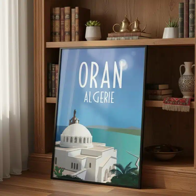 Affiche Oran Algérie du littoral