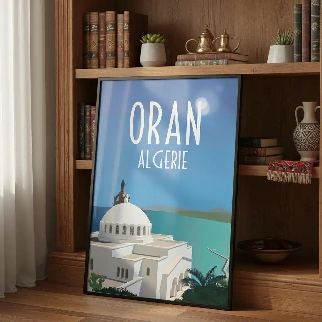 Affiche oran algyrie du littoral
