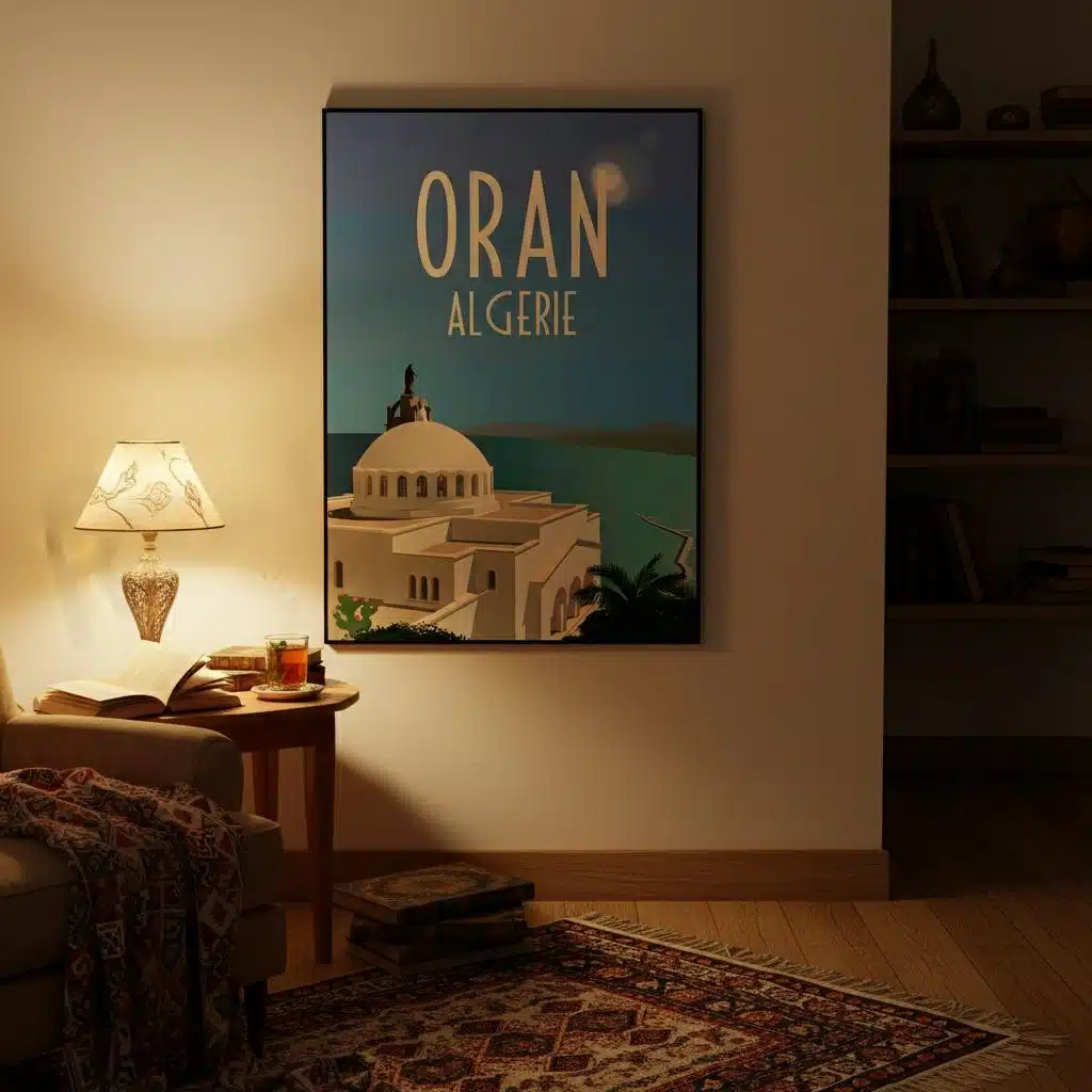 Affiche Oran Algérie du littoral