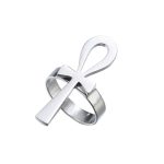 Bague croix Ankh en acier inoxydable