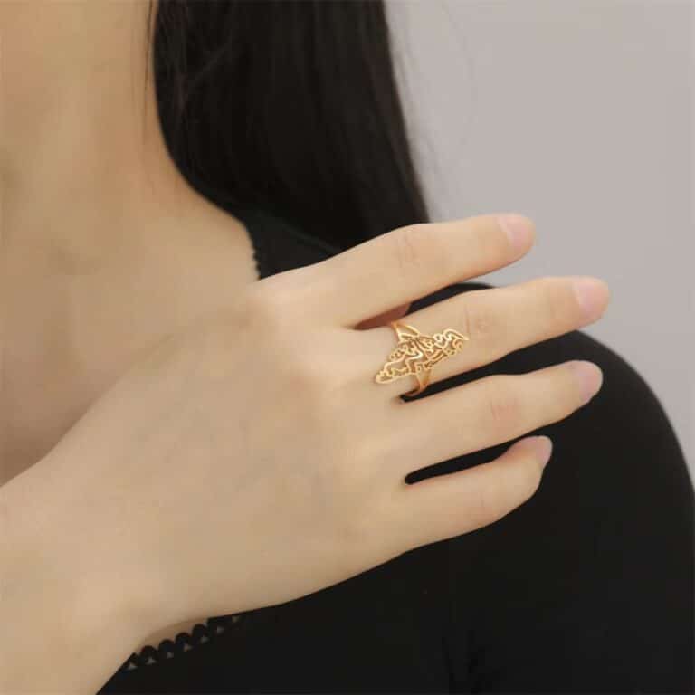 Bague Palestine Redimensionnable Calligraphie Arabe 2