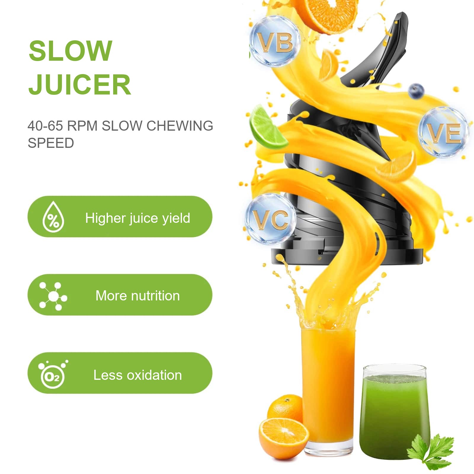 Biolomix juicer with extractor
