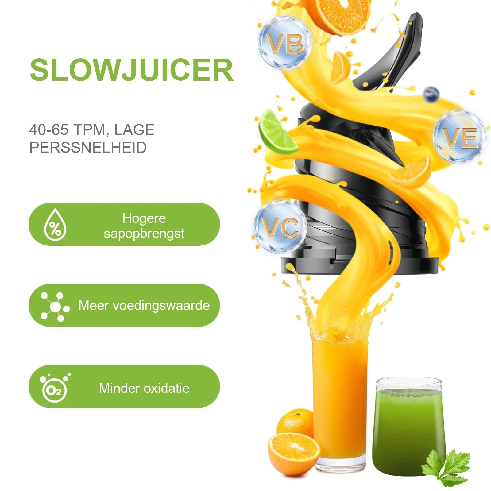 Citruspers Biolomix met sapextractor