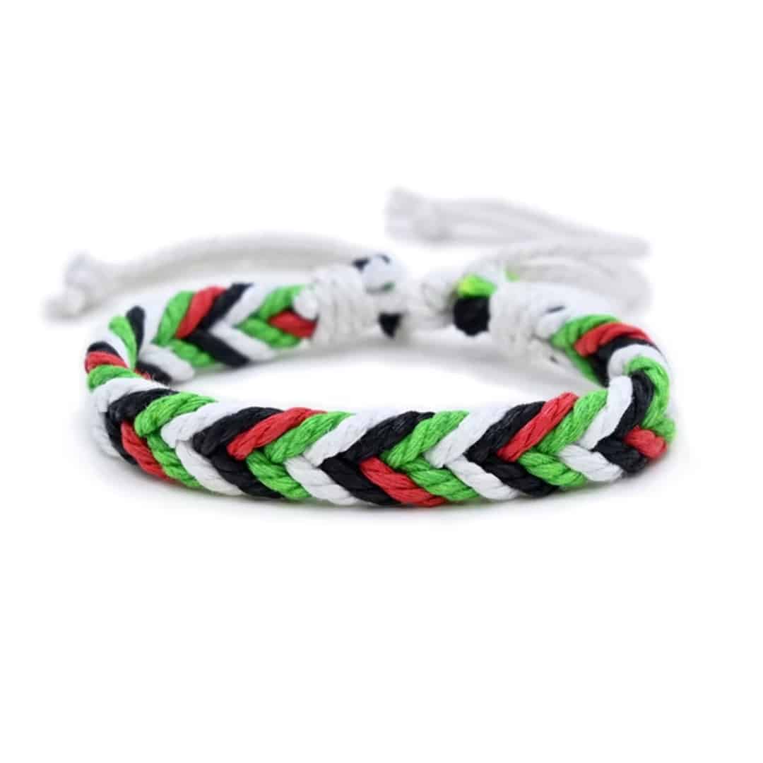 Bracelet Cordon Tressé Ajustable de la Palestine 1