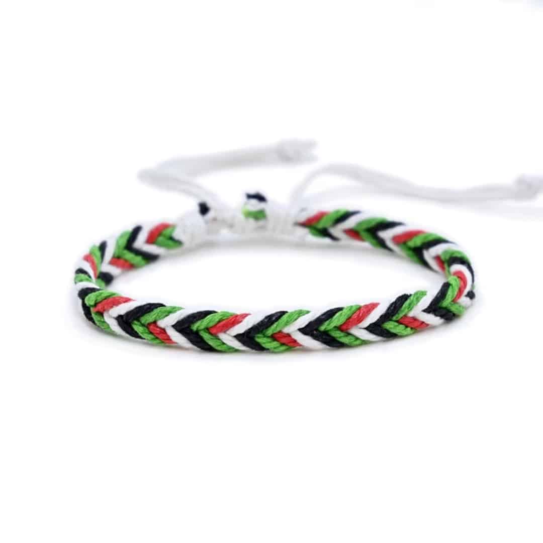 Bracelet Cordon Tressé Ajustable de la Palestine 3