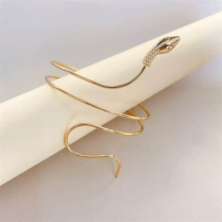 Bracelet Haut de Bras Serpent à Spirale Ajustable 7