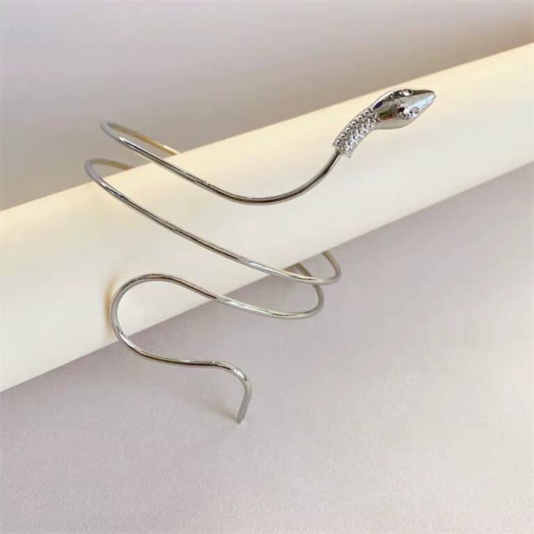 Bracelet Haut de Bras Serpent à Spirale Ajustable 8