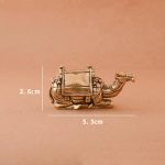 Chameaux décoratifs en résine dorée