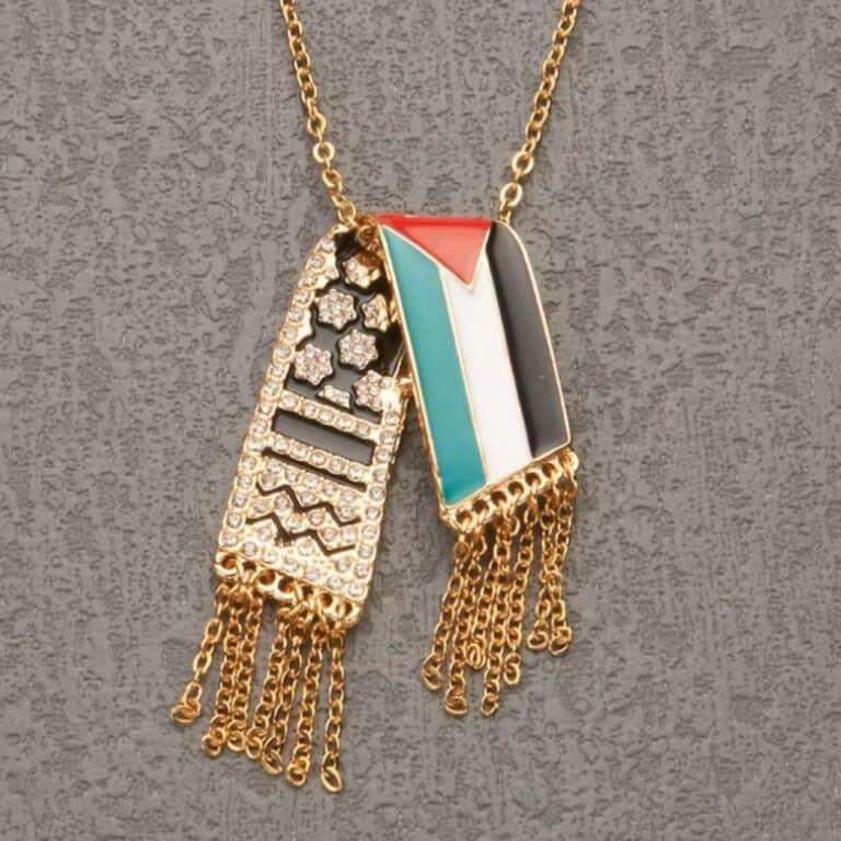 Collier et Pendentif Écharpe de la Palestine 1