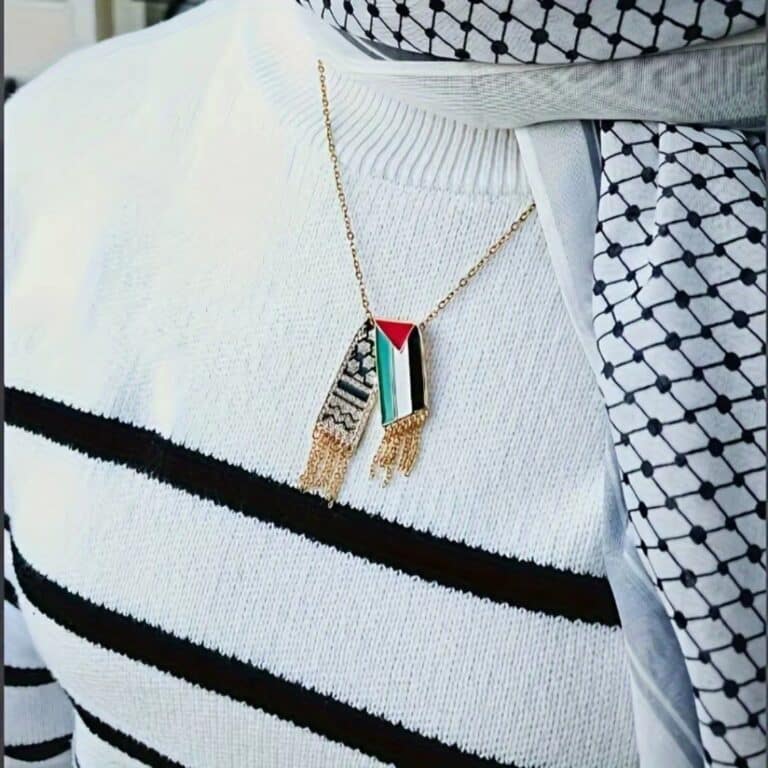 Collier et Pendentif Écharpe de la Palestine 2