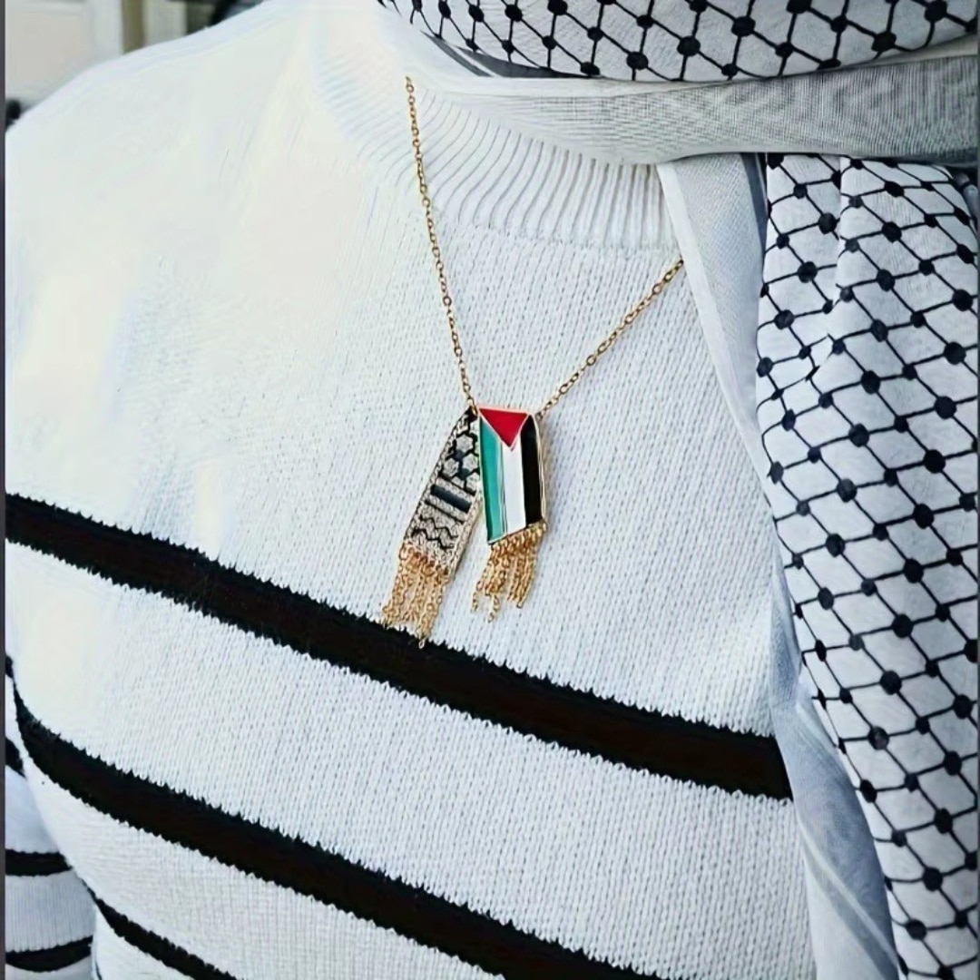 Collier et Pendentif Écharpe de la Palestine 2