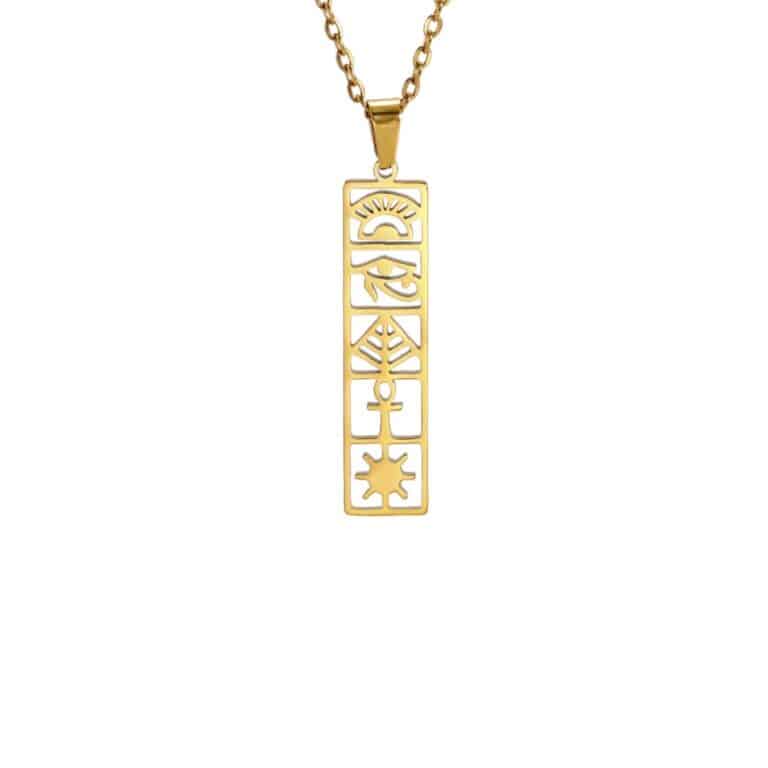 Collier Pendentif avec Motifs Traditionnels Égyptien 7