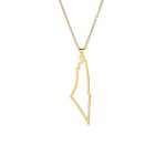 Minimalist Palestine pendant necklace, solid or openwork