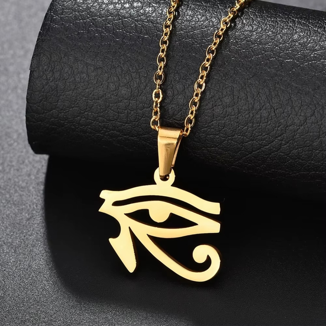 Collier Symbole Pharaon ra en Acier Inoxydable 3